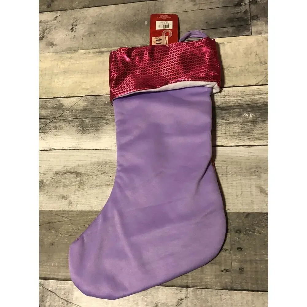 Disney Sofia Princess Jersey stocking with sequin on Cuff NEW